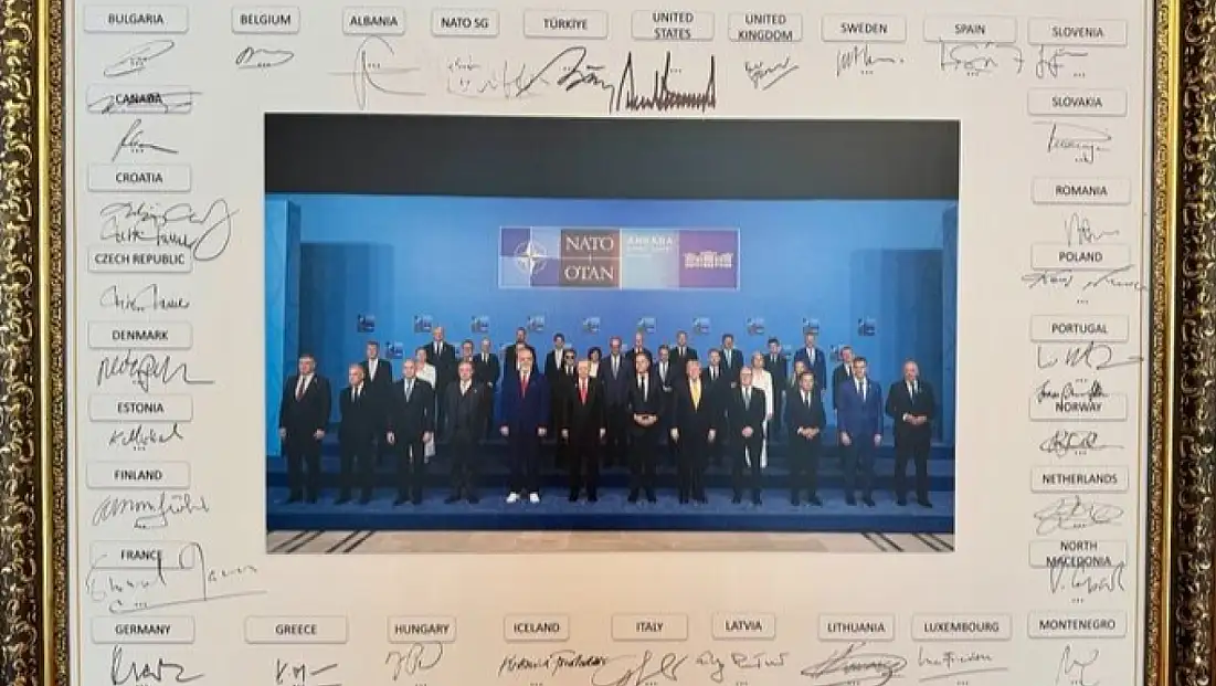 NATO Zirvesi’nin hatıra karelerinde son imza Erdoğan’dan