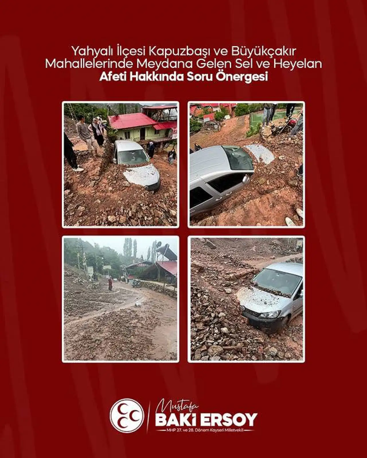 Ersoy, Yahyalı'daki afet mağduriyetini Meclis'e taşıdı