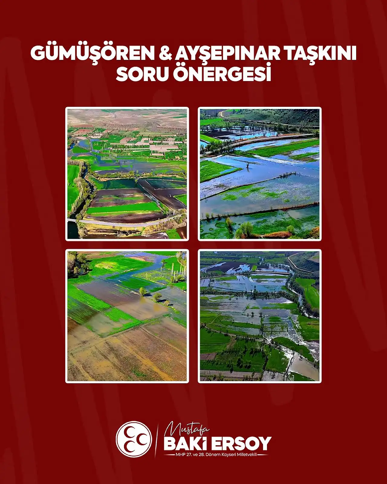 Vekil Ersoy, Develi'deki taşkını Meclis gündemine taşıdı