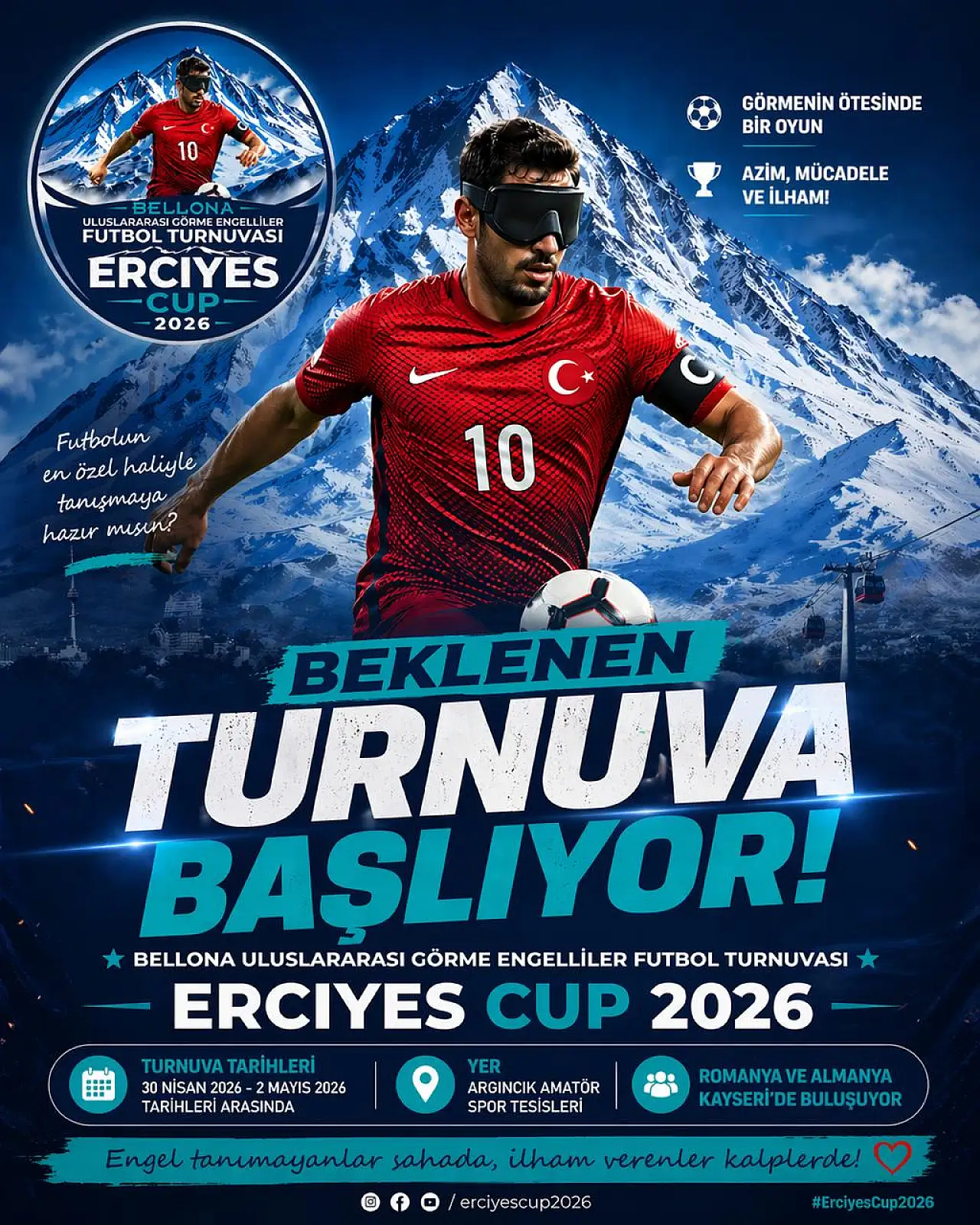 3 milli takım Kayseri'de sahne alıyor