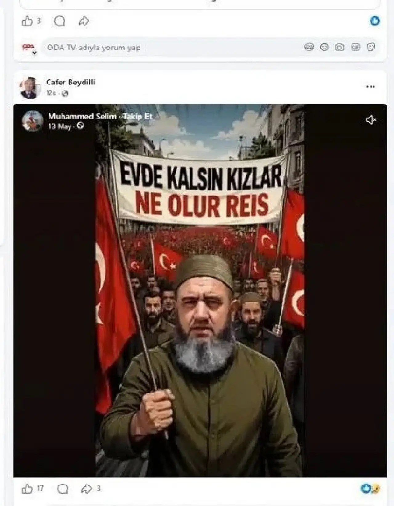 Beydilli'den tepki çeken paylaşım için açıklama: Sehven yapıldı