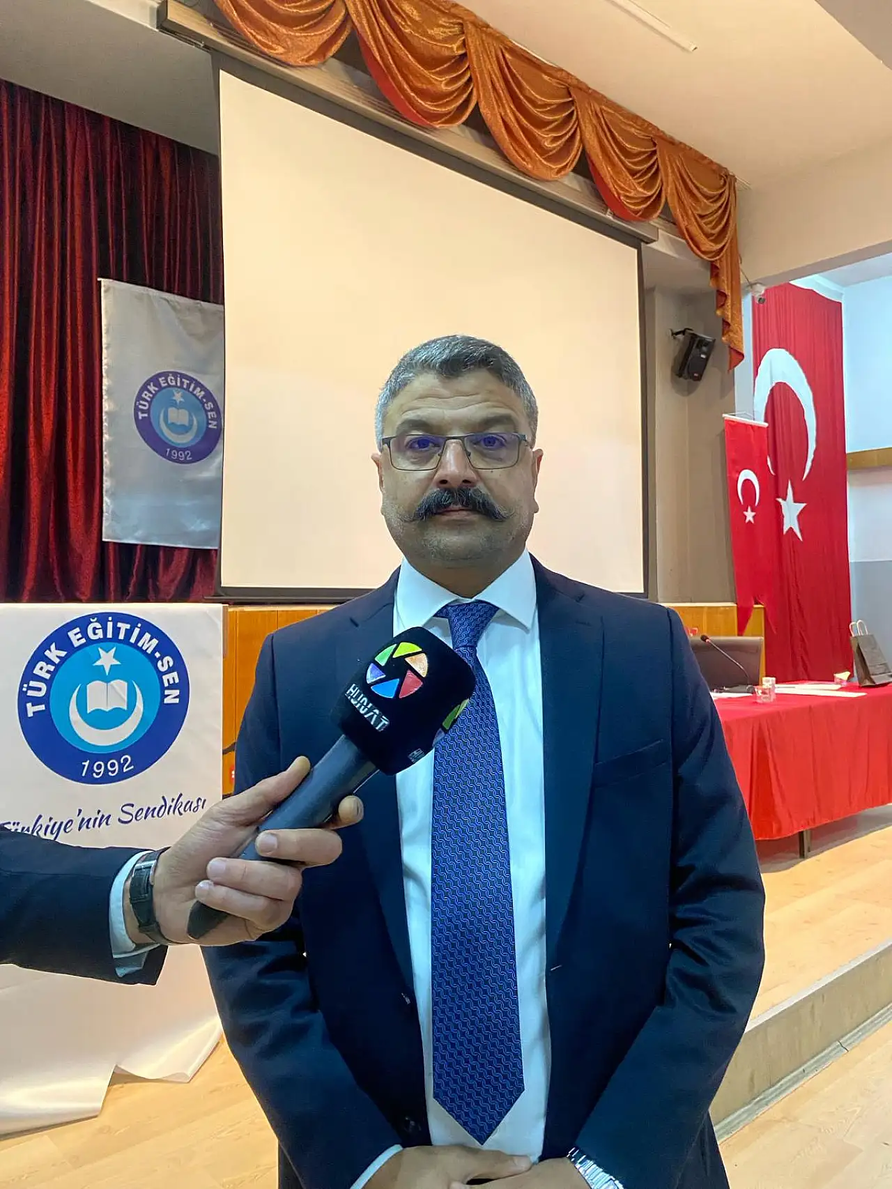 Türk Eğitim Sen Kayseri 1 No'lu Şube'de Muharrem Çolak yeniden başkan seçildi