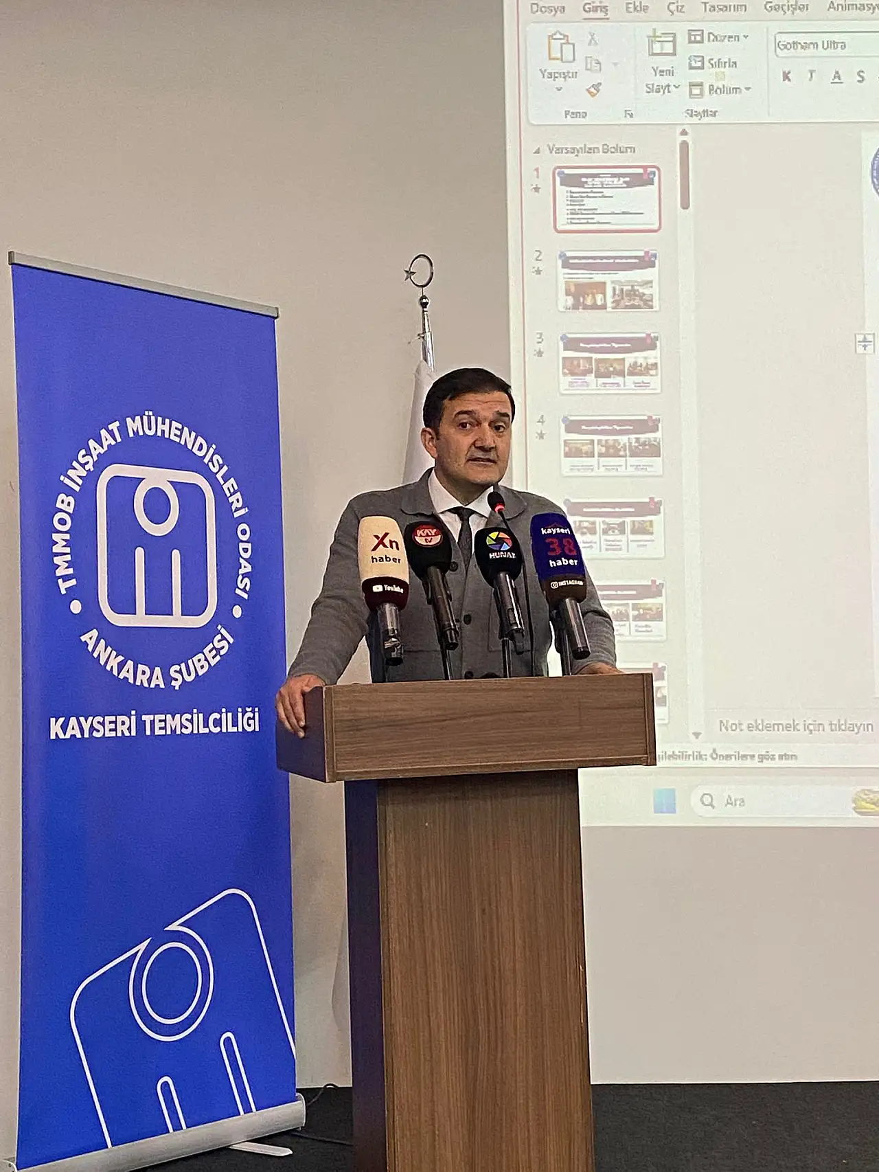 Mühendisler Kayseri'de deprem güvenliğini konuştu