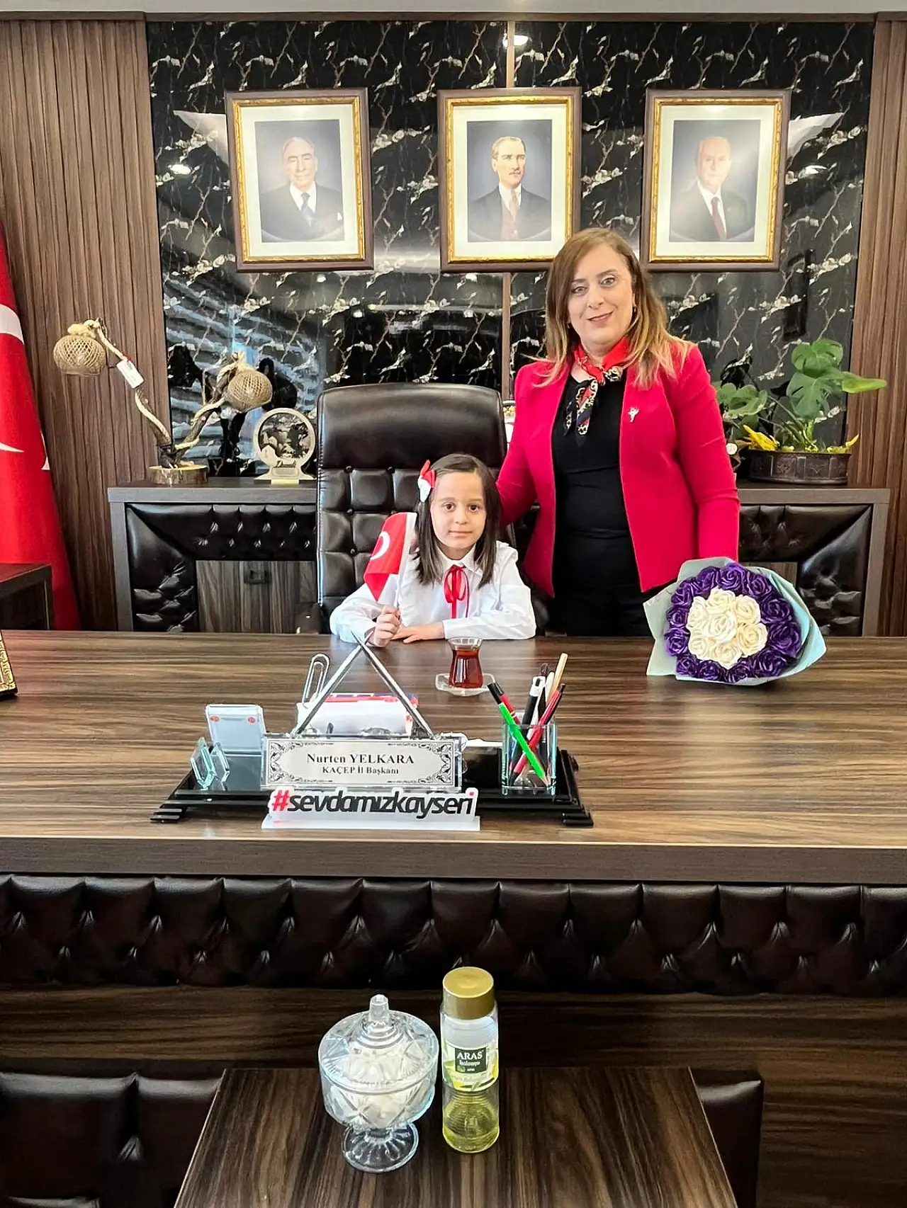 Başkan Yelkara 23 Nisan'da koltuğunu miniklere devretti