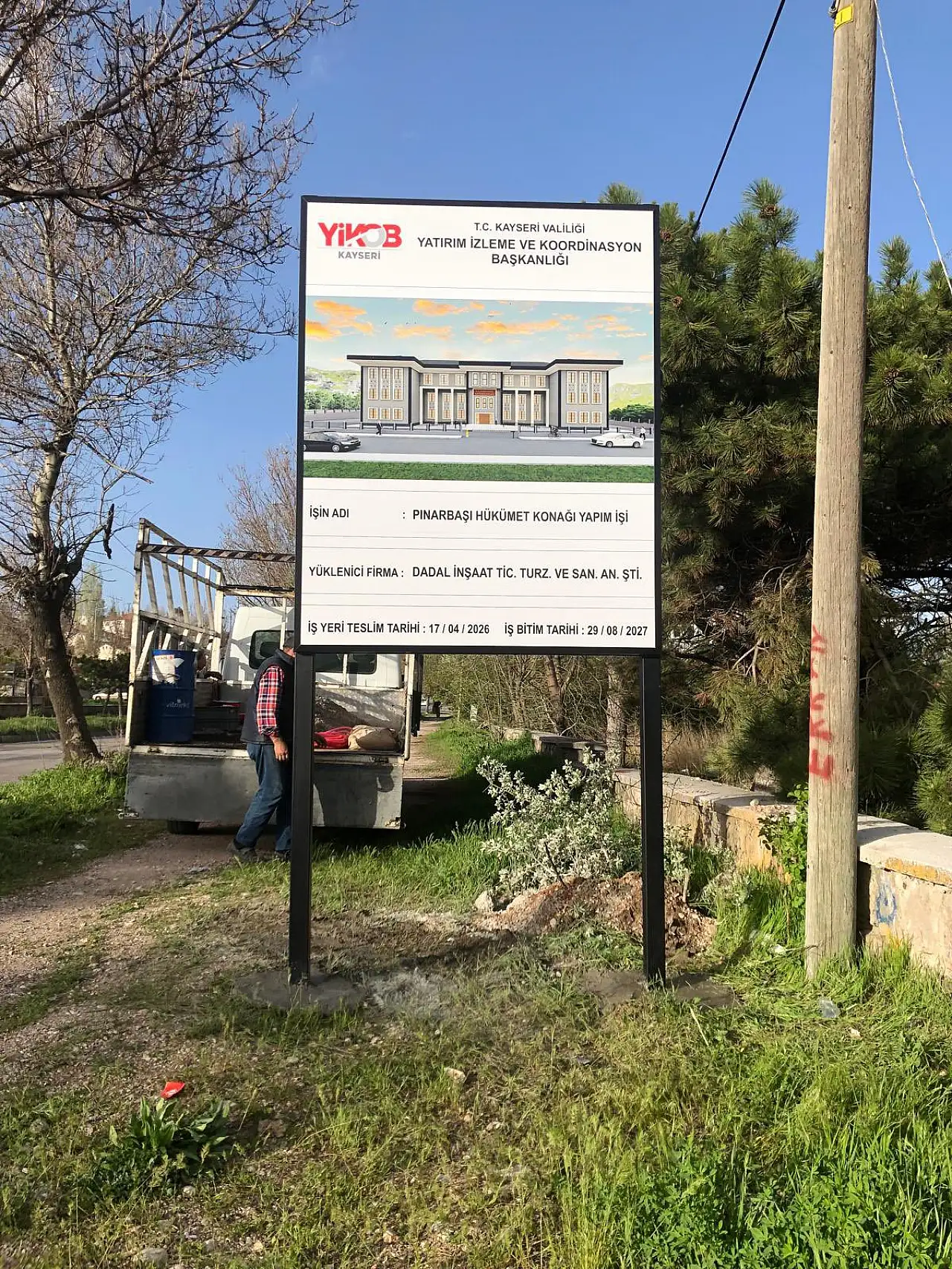 Pınarbaşı'nın 81,9 milyon TL'lik projesinde inşaat başladı