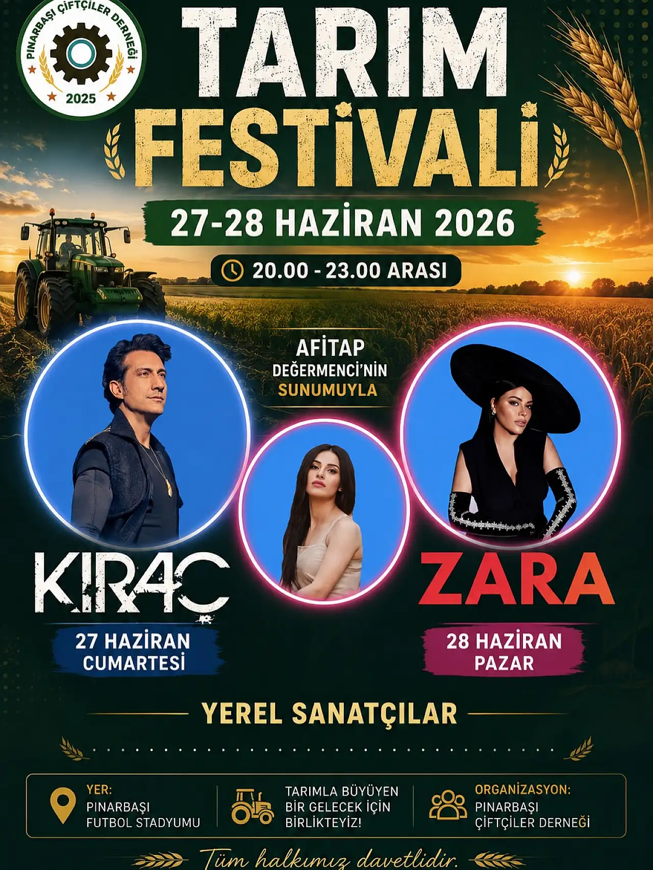 Tarımın kalbi Pınarbaşı'nda atacak