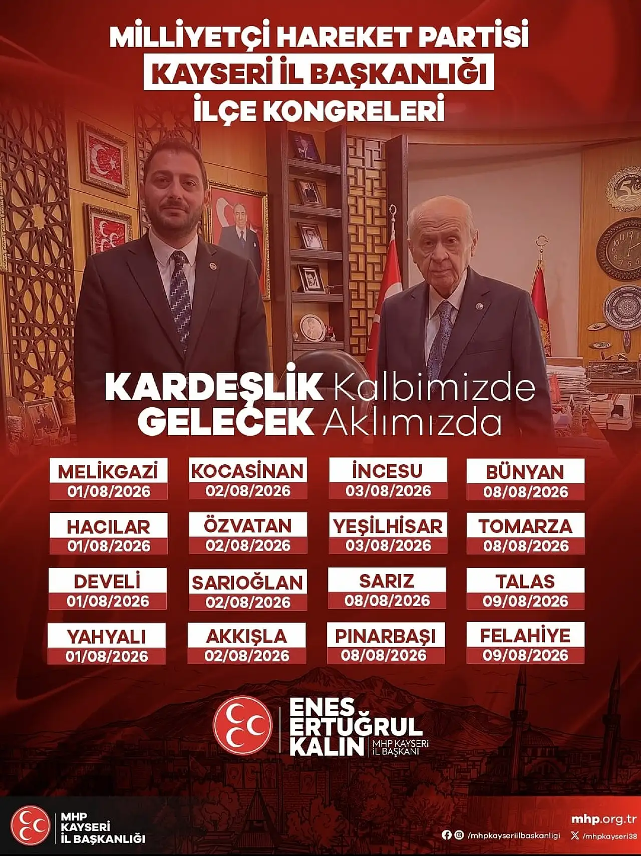MHP Kayseri'de kongre takvimi netleşti! Kalın'dan birlik ve beraberlik mesajı