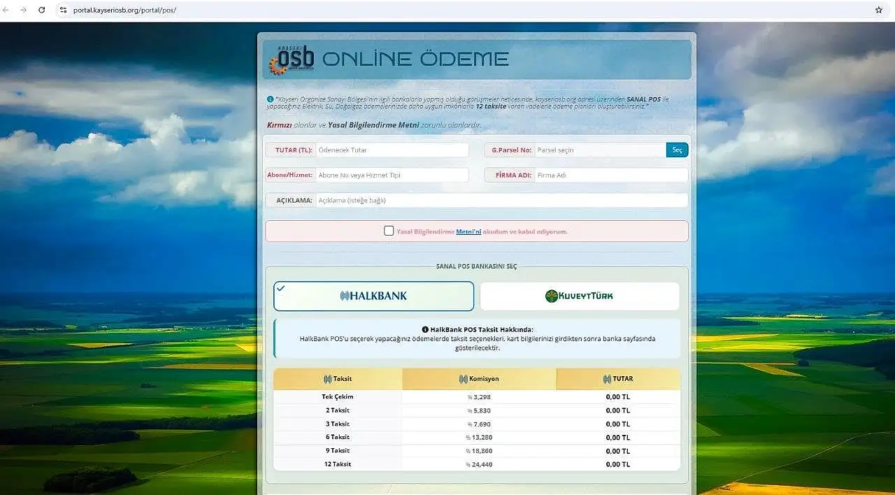 Kayseri OSB'den sanayicinin nakit darlığına taksitli ödeme kolaylığı