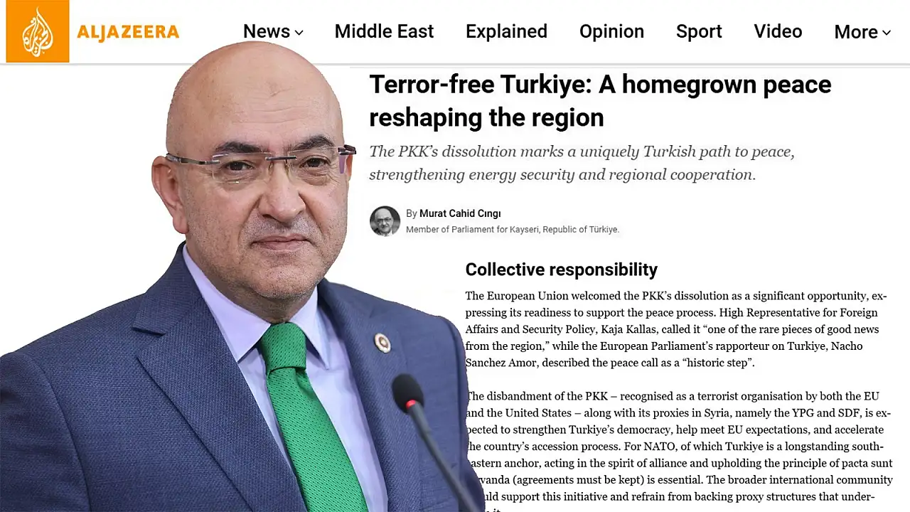 Vekil Cıngı'dan El Cezire'de 'Terörsüz Türkiye' makalesi