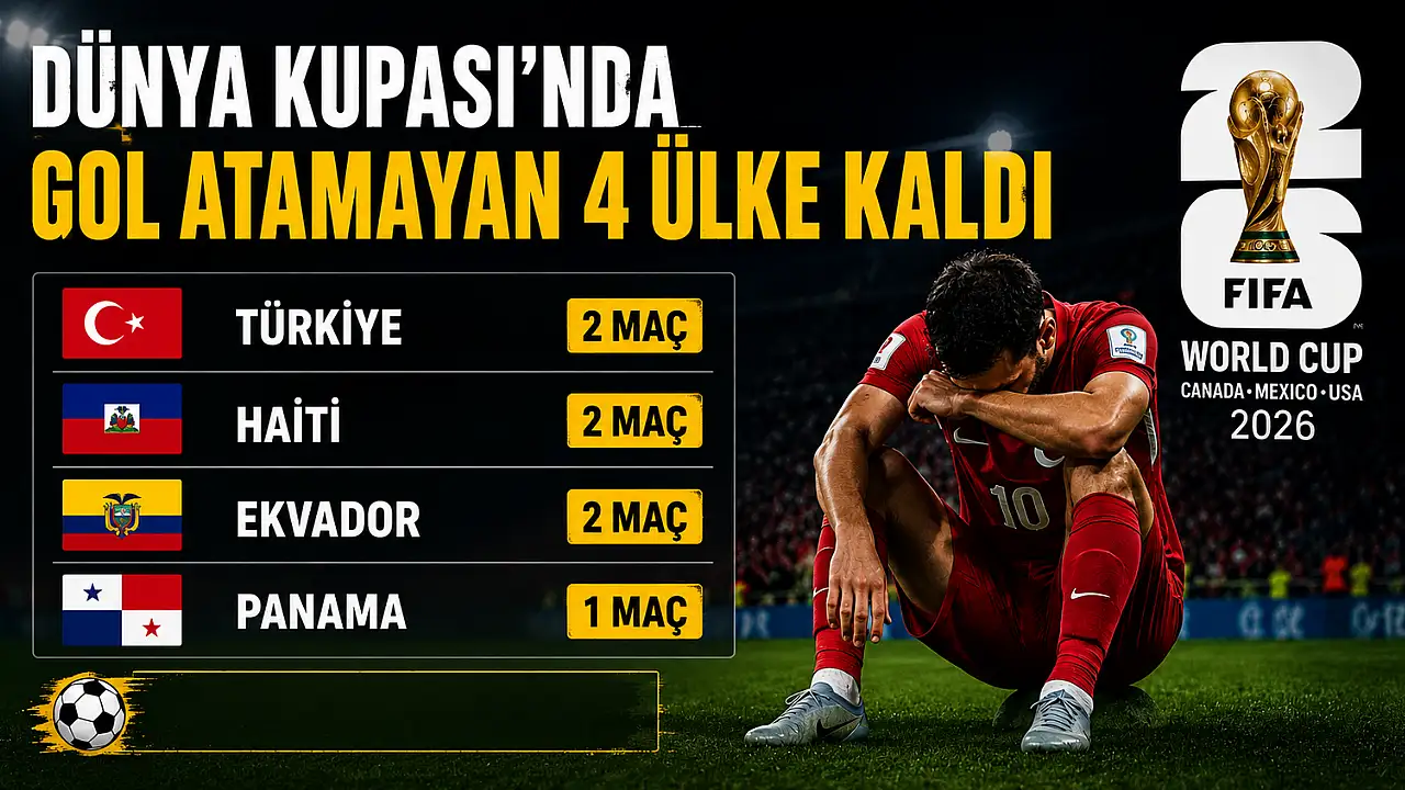Dünya Kupası'nda gol atamayan ülkeler belli oldu: Listede Türkiye'de var