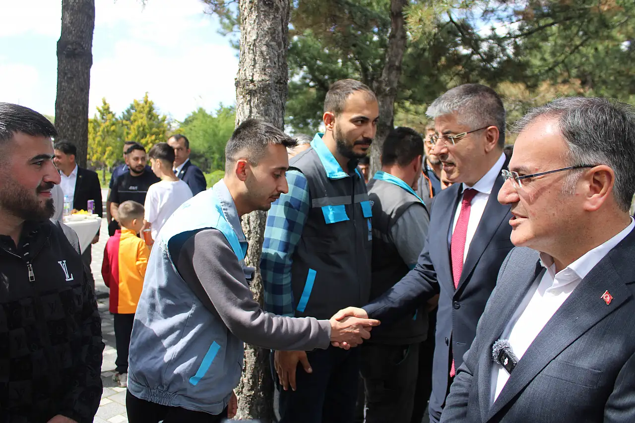 Hacılar'da bayramlaşma programı düzenlendi