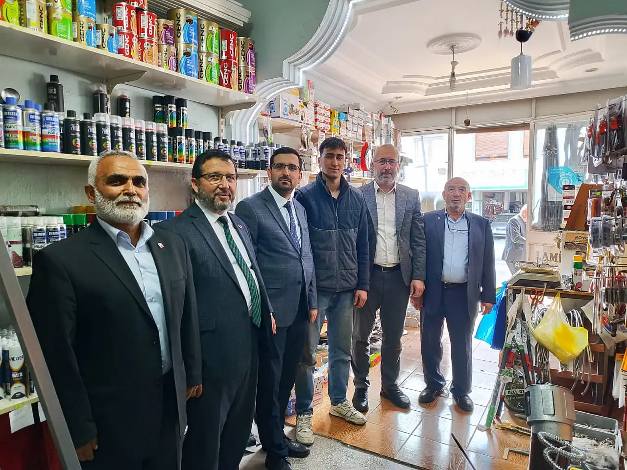 SP Kayseri teşkilatı Hacılar ve Develi'de esnafla bir araya geldi