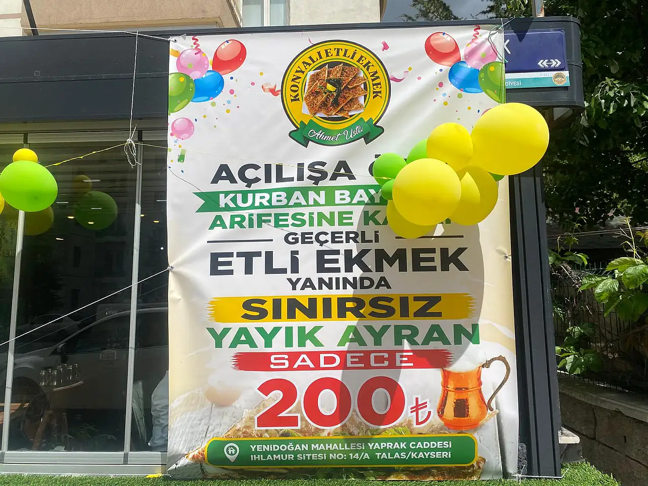 Konyalı Etli Ekmek Talas'ta Hizmete Açıldı