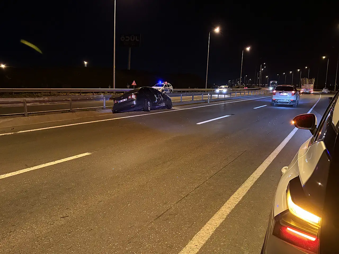 Kayseri'de iki otomobilin çarpıştığı kazada 3 yaşındaki bebek yaralandı
