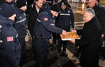 Başkan Büyükkılıç yeni yıla görev başındaki ekiplerle girdi