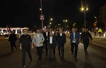 DSİ-Yeni Sanayi Katlı Kavşağı'nda gece yarısı mesaisi