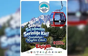 Erciyes'te gondol teleferikler yaz sezonunda da hizmette