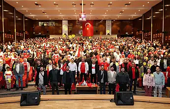 ERÜ'de milli maç heyecanı yaşandı