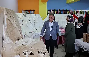 Hacılar'da üretim ve eğitimin buluştuğu sergi