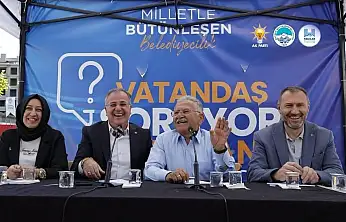 Hacılar'da vatandaş sordu Büyükkılıç yanıtladı