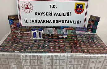 Kayseri'de 10 bin adet kaçak elektronik sigara kartuşu ele geçirildi