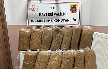 Kayseri'de 300 kilogram kıyılmış tütün ele geçirildi
