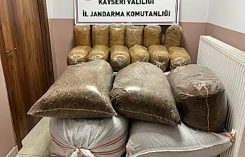 Kayseri'de 600 kilogram bandrolsüz tütün ele geçirildi