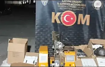 Kayseri'de 70 bin makaron ve 62 kilogram kaçak tütün ele geçirildi
