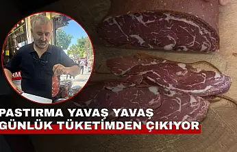 Kayseri'de alışkanlıklar değişti! Pastırma artık gramla alınıyor
