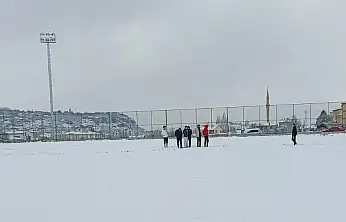Kayseri'de amatör maçlara kar engeli