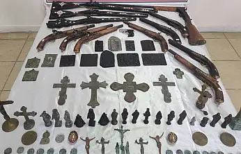 Kayseri'de 'Anadolu Mirası' operasyonu: 80 tarihi eser ele geçirildi