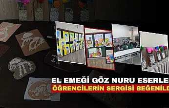 Kayseri'de öğrencilerin el emeği eserleri görücüye çıktı