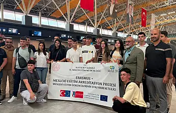 Kayseri'den 17 öğrenci Erasmus+ stajı için Almanya'ya gitti