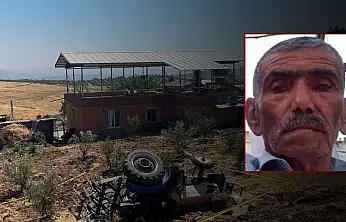 Kontrolden çıkarak devrilen traktörün sürücüsü hayatını kaybetti