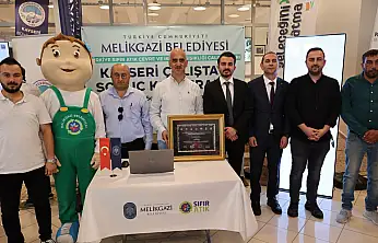 Melikgazi Belediyesi'nin sıfır atık başarısına teşekkür plaketi