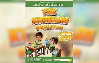 Melikgazi'nin Yaz Kurslarında geri sayım başladı