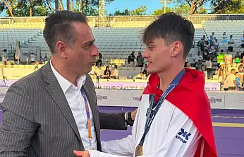 Milli taekwondocu Berkay Erer, Roma'da altın madalya kazandı