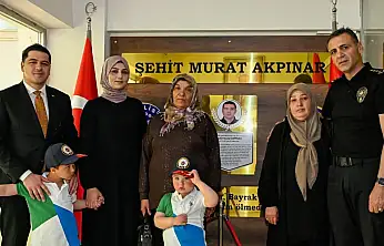 Şehit polis memuru Akpınar'ın ismi, Pınarbaşı Polis Merkezi Amirliği'ne verildi