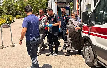 Takla atan otomobildeki 4 kişi yaralandı