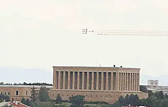 Türk Yıldızları'ndan Ankara semalarında prova uçuşu