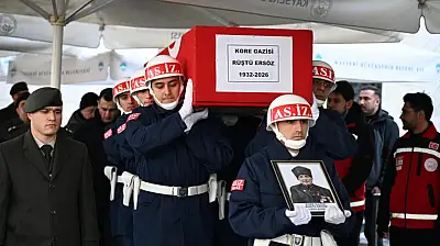 Kayseri'de Kore Gazisi son yolculuğuna uğurlandı