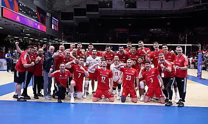 A Milli Erkek Voleybol Takımı, Fransa'yı 3-0 mağlup etti