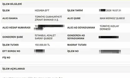 Bakan Gürlek, Kızılay'a 150 bin lira bağışladı