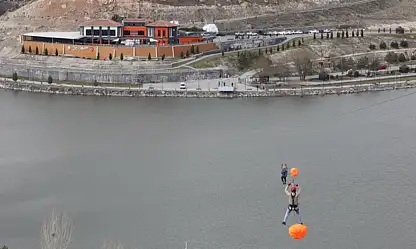 Kayseri'de yazın en heyecanlı aktivitesi: İncesu Marina Zipline