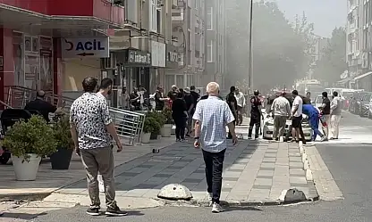 Lüks araç alevlere teslim oldu
