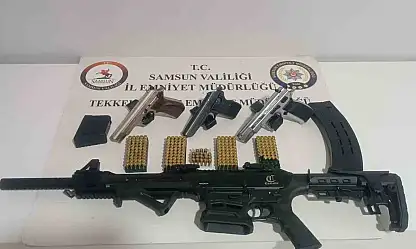 Samsun'da ruhsatsız silah operasyonu