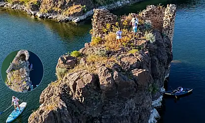 Yamula'nın ortasında tarih ve adrenalin: Yuvalı Kalesi'nde su sporları