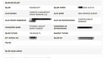 Bakan Gürlek, Kızılay'a 150 bin lira bağışladı