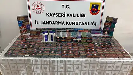 Kayseri'de 10 bin adet kaçak elektronik sigara kartuşu ele geçirildi