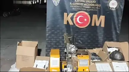 Kayseri'de 70 bin makaron ve 62 kilogram kaçak tütün ele geçirildi